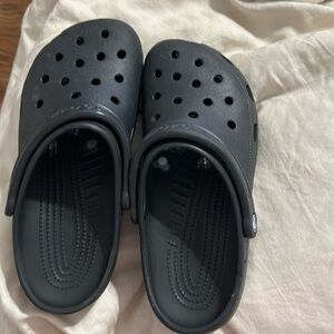 Black crocs, size 9.